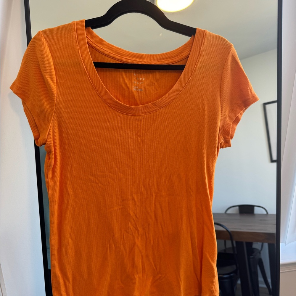 a new day Orange Short Sleeve Tee